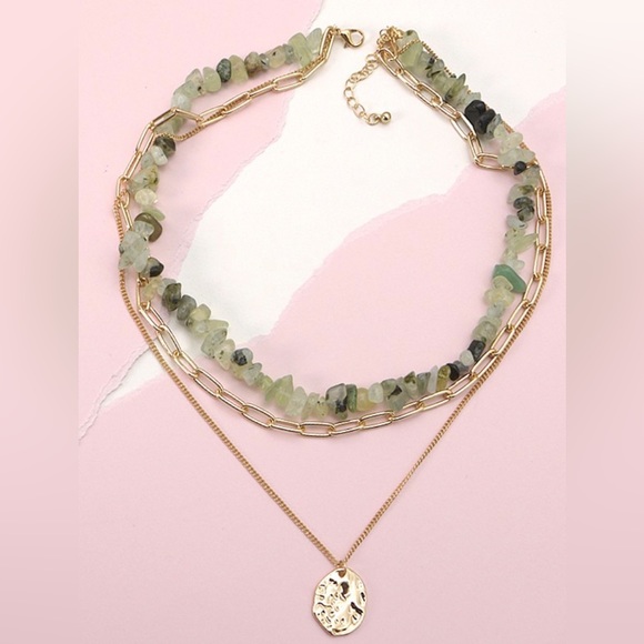 Lana Bean Jewels Jewelry - Precious natural stone layered necklace